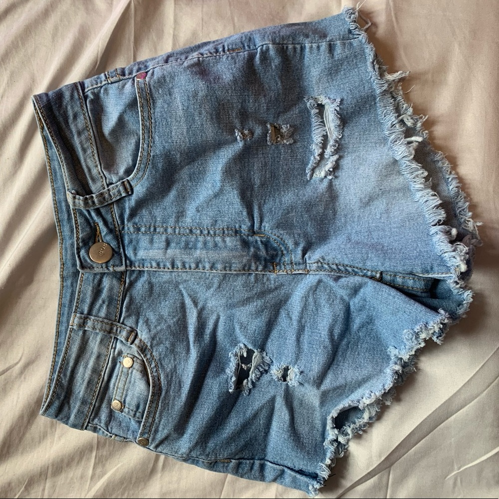 Women’s Ripped Jean Shorts
